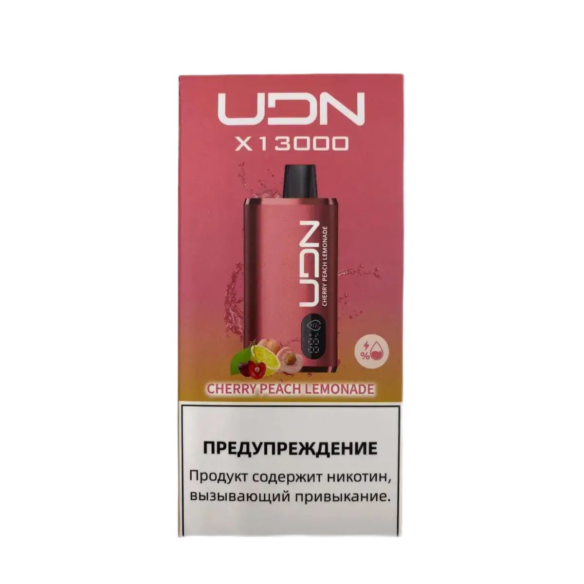 Эл. сиг. UDN X 13000 Cherry Peach Lemonade 2 %