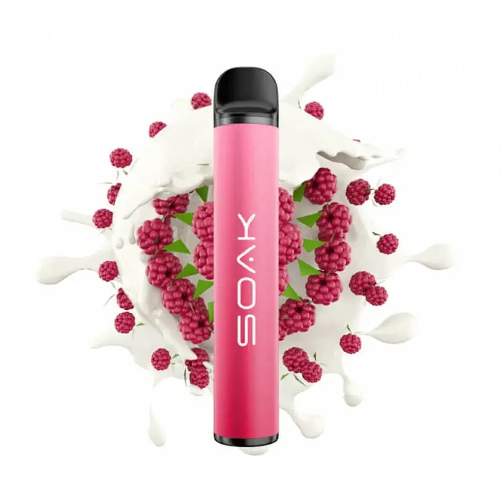 Эл. сиг. SOAK X Black 2200 Raspberry Yogurt / Малиновый йогурт 2 %