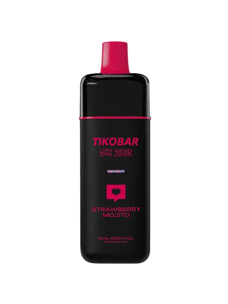 Эл. сиг. TIKOBAR KIKI 7000 Strawberry Mojito (Клубничный мохито) 2%