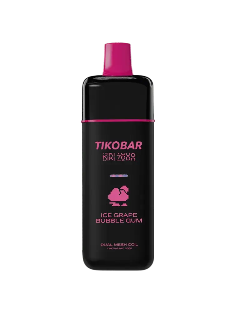 Эл. сиг. TIKOBAR KIKI 7000 Ice Grape Bubble Gum (Ледяная виноградная жвачка) 2%