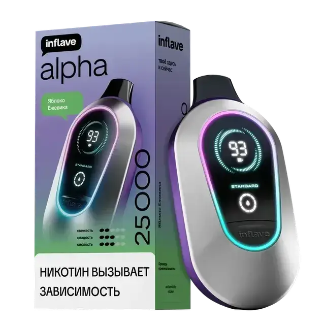 Эл. сиг. INFLAVE ALPHA 25000 Яблоко ежевика 2%