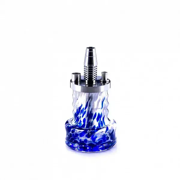 Кальян Pizduk Hookah (blue-bag) бело синяя колба