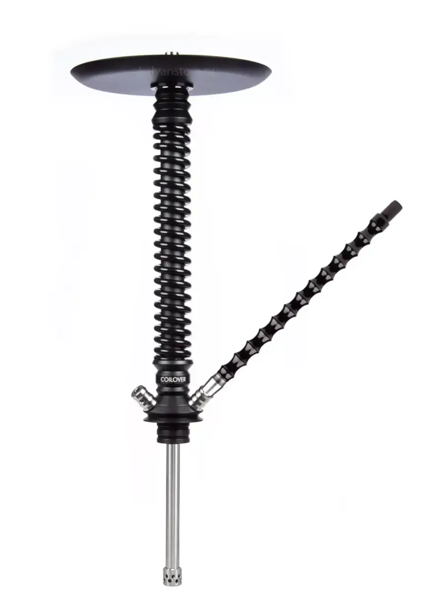 Кальян MAMAY CUSTOMS Coilover BIG BASE чёрный мат/черный глянец (без колбы)