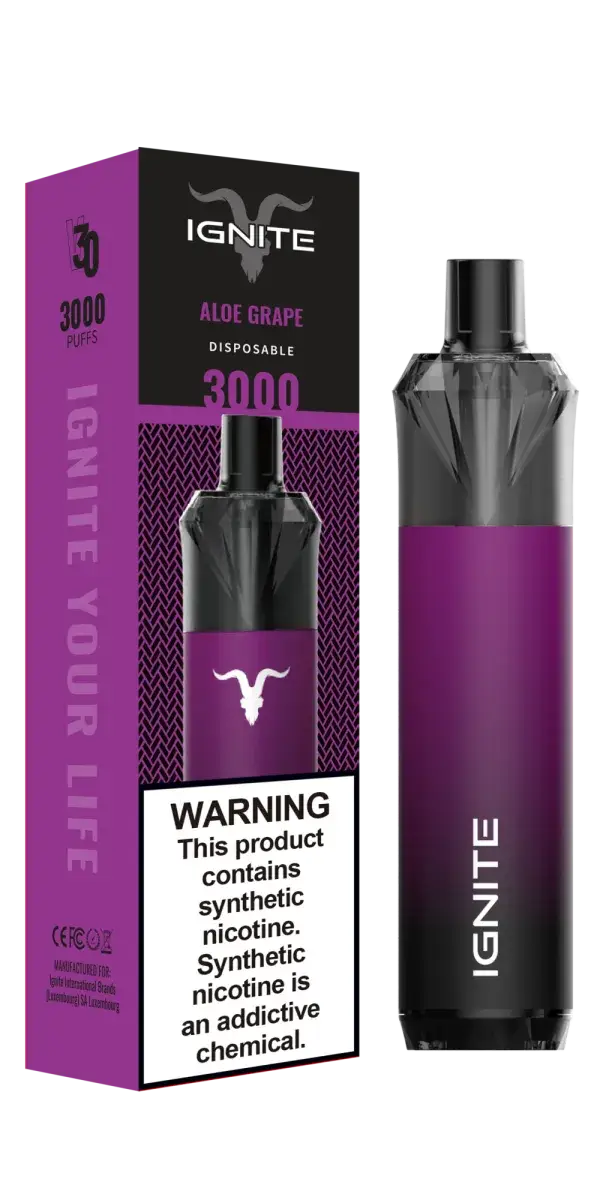 Эл. сиг. IGNITE V 30 3000 Aloe Grape/ Алоэ грейп 2 %