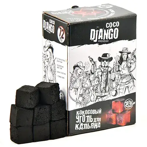 Уголь COCO DJANGO 1 кг.(72 шт)