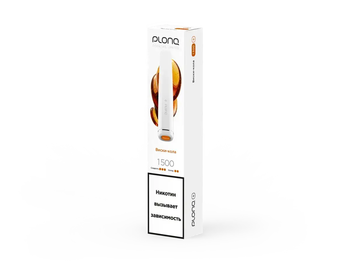 PLONQ PLUS COCTAIL Виски кола (1500 затяжек) 20 мг