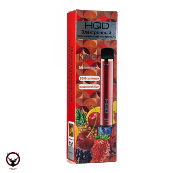 HQD King - Mixed Fruit (Мультифрукт), 2000 затяжек, 20мг (2%)