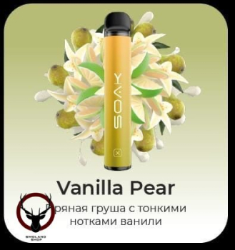 SOAK X Vanilla Pear 1500 затяжек