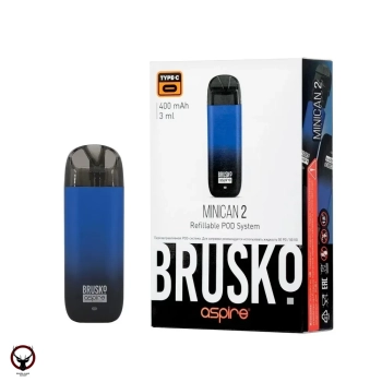 Электронная система BRUSKO Minican 2 (400 mAh) чёрно-синий градиент