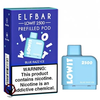 Картридж Elf Bar Lowit 2500 20 мг, 6 мл (Blue Razz Ice)