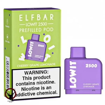 Картридж Elf Bar Lowit 2500 20 мг, 6 мл (Cherry Grape Lemonade)