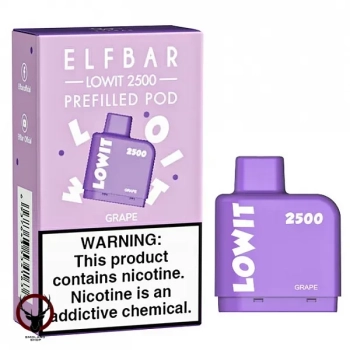 Картридж Elf Bar Lowit 2500 20 мг, 6 мл (Grape)
