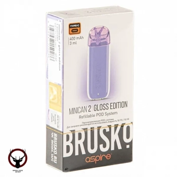 Электронная система BRUSKO Minican 2 Gloss Edition (400 mAh) Лавандовый