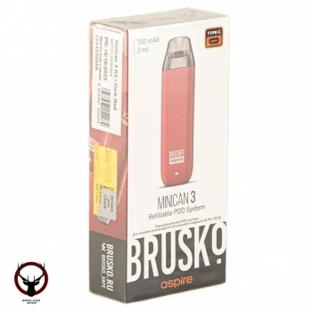 Электронная система BRUSKO Minican 3 тёмно-красный