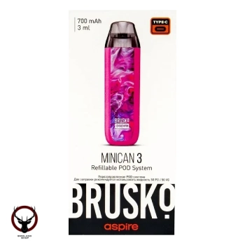 Электронная система BRUSKO Minican 3 розовый флюид