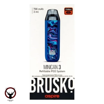 Электронная система BRUSKO Minican 3 тёмно-синий флюид