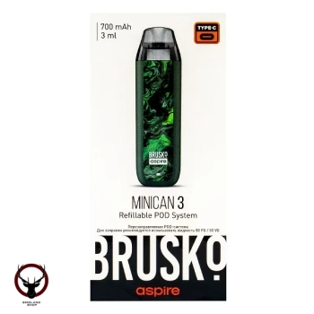 Электронная система BRUSKO Minican 3 тёмно-зелёный флюид