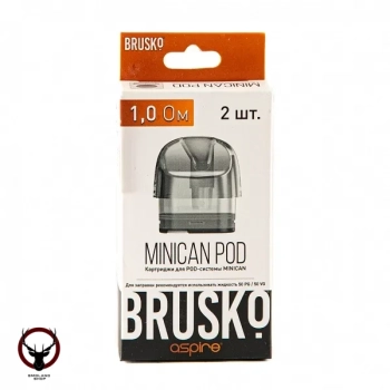 Картридж к электронной системе BRUSKO Minican прозрачный (2шт.) 1,0