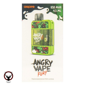 Электронная система BRUSKO Angry Vape Fury 650 mAh (зелёный)