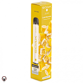 SOAK X ZERO Cold banana 1500 затяжек (без никотина) МРК