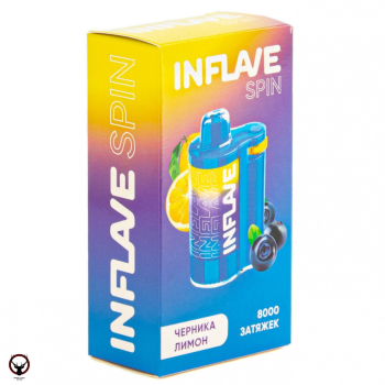 Электронная сигарета INFLAVE SPIN Черника лимон (8000 затяжек)