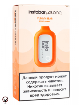 Электронная сигарета PLONQ INSTABAR Yummy Bear (5000 затяжек) 20 мг