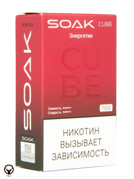 Электронная сигарета SOAK CUBE Энергетик 7000 затяжек