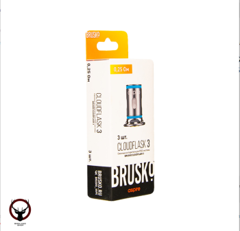 Картридж к электронной системе BRUSKO CLOUDFLASK 3 (3шт) 0,25 Ом