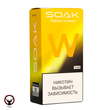 Электронная сигарета SOAK W Леденцы от кашля 10000 затяжек