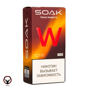 Электронная сигарета SOAK W Ликёр Амаретто 10000 затяжек