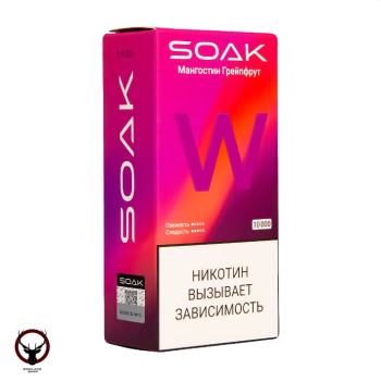 Электронная сигарета SOAK W Мангустин грейпфрут 10000 затяжек