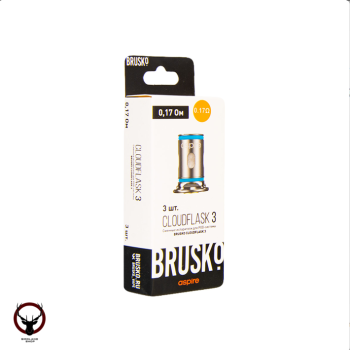 Картридж к электронной системе BRUSKO CLOUDFLASK 3 (3шт) 0,17 Ом