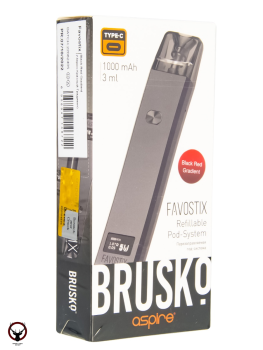 Электронная система BRUSKO FAVOSTIX (чёрно-красный градиент)