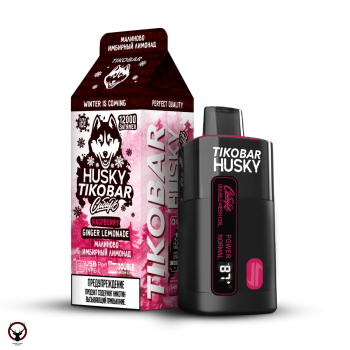Электронная сигарета TIKOBAR HUSKY Сибирь Малиново-имбирный лимонад 12000 затяжек