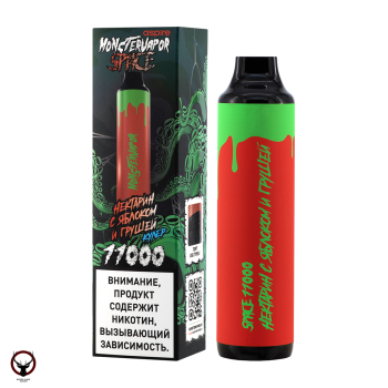 Электронная сигарета MONSTERVAPOR SPACE Нектарин яблоко и груша (11000 затяжек)