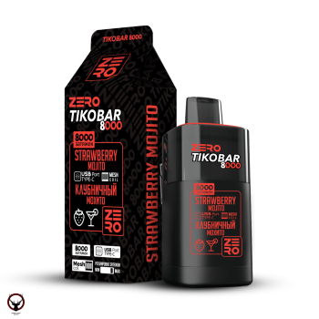 Электронная сигарета TIKOBAR ZERO Клубничный Мохито 8000 затяжек