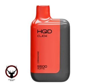 Электронная сигарета HQD CLICK Устройство + картридж Гранатовый сок со смородиной и лимоном (5500 затяжек)