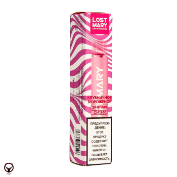 LOST MARY CM Клубничное Мороженое (1500 затяжек) 20 мг
