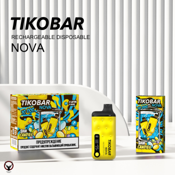 Электронная сигарета TIKOBAR NOVA Кислые конфеты 10000 затяжек