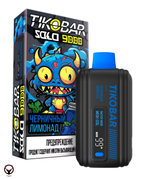 Электронная сигарета TIKOBAR SOLO Черничный Лимонад 9000 затяжек