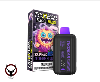 Электронная сигарета TIKOBAR SOLO Жвачка с Лесными Ягодами 9000 затяжек