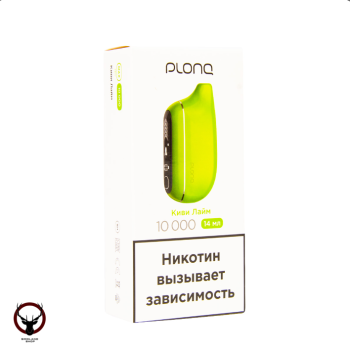 Электронная сигарета PLONQ MAX PRO Киви лайм (10000 затяжек) 20 мг