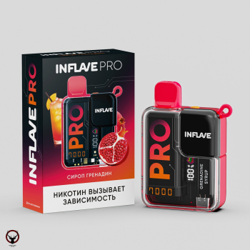 Электронная сигарета INFLAVE PRO Сироп гренадин (7000 затяжек)