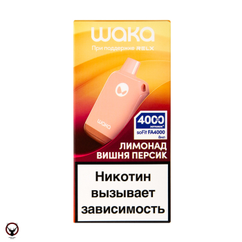 WAKA Лимонад Вишня Персик (4000 затяжек)