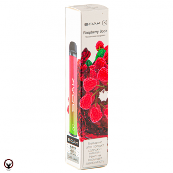 SOAK X Raspberry soda 2200 затяжек