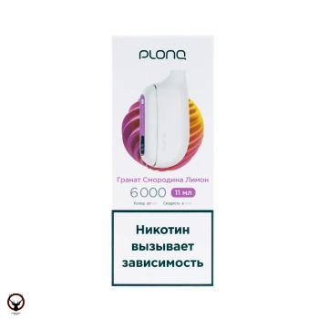 PLONQ MAX Гранат Смородина Лимон (6000 затяжек) 20 мг
