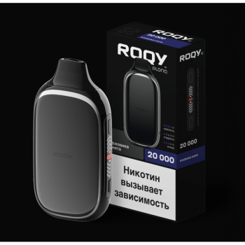 Электронная сигарета ROQY L Ежевика мята (20000 затяжек) 20 мг