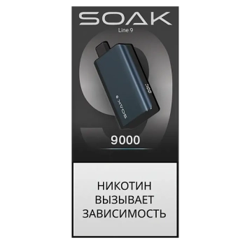 SOAK DARK BLUE Ежевика Апельсин 9000 затяжек