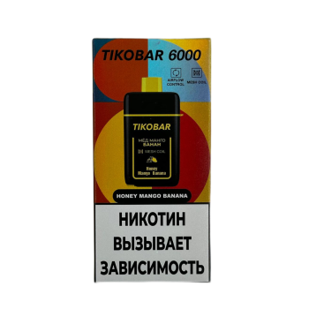 Эл. сиг. TIKOBAR 6000 Honey Mango Banana (Мёд Манго Банан) 2 %
