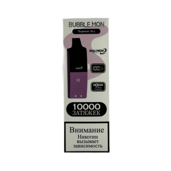 Эл. сиг. BUBBLEMON BOOSTER 10000 Черный лед / Black Ice  2%
